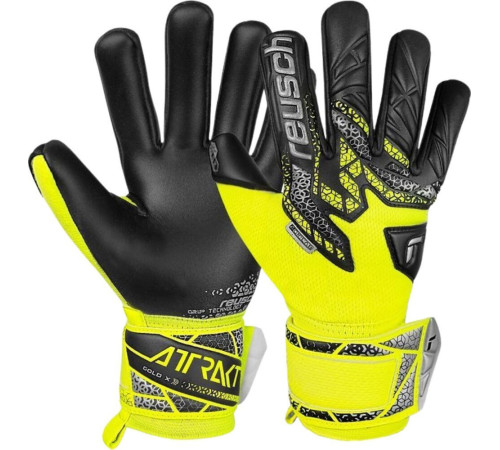 Рукавички воротарські Reusch Attrakt Gold X NC 5570955 2025 р.10, жовто-чорні Рукавички воротарські Reusch Attrakt Gold X NC 5570955 2025 р.10, жовто-чорні