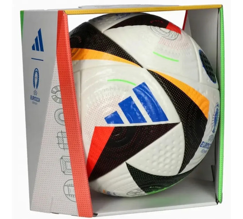 Футбольний м'яч Adidas Fussballliebe Euro 2024 OMB розмір 5, біло-чорний