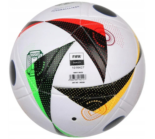 Футбольний м'яч Adidas Fussballliebe Euro 2024 League Box розмір 5, біло-чорний