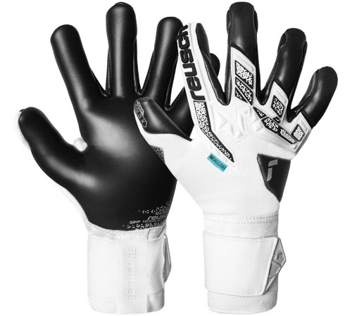 Рукавички воротарські Reusch Attrakt Freegel Gold X р.8, чорно-білі Рукавички воротарські Reusch Attrakt Freegel Gold X р.8, чорно-білі