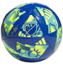 Футбольний м'яч Adidas MLS Club розмір 5, синьо-зелений