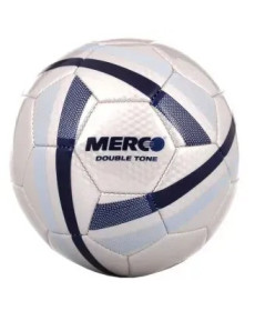 М'яч футбольний Merco Double Tone розмір 4, біло-синій