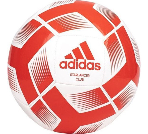 М'яч для футболу Adidas Starlancer Club Ball біло-червоний IA0974 5