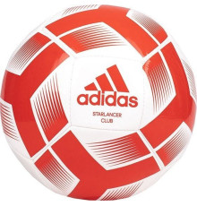М'яч футбольний Adidas Starlancer Club Ball IA0974 розмір 5, біло-червоний