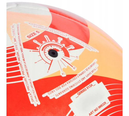 Футбольний м'яч Adidas Olympic 24 Club розмір 5, червоний