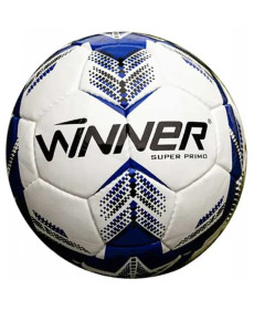 М'яч для футболу Winner Super Primo, розмір 5, біло-синій