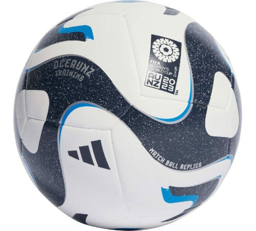М'яч футбольний Adidas Oceaunz Training HT9014 розмір 3, біло-чорний
