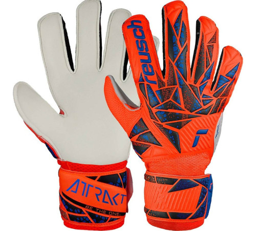Рукавички воротарські Reusch Attrakt Solid Junior pomarańczowe 5472515 2210 р.7, помаранчеві Рукавички воротарські Reusch Attrakt Solid Junior pomarańczowe 5472515 2210 р.7, помаранчеві