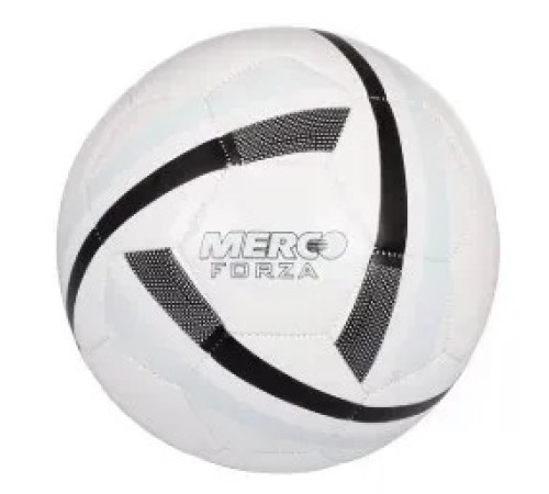 М'яч футбольний Merco Forza розмір 5, біло-чорний