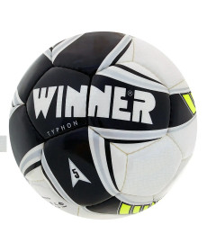 М'яч для футболу Winner Typhon, розмір 5, біло-чорний
