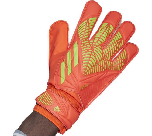 Рукавички воротарські Adidas PRED GL TRN р. 9, помаранчево-білі