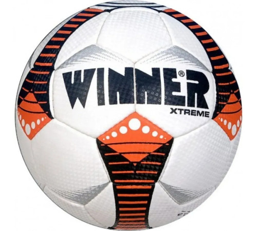 М'яч для футболу Winner XTREME, біло-оранжевий