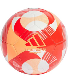 М'яч футбольний Adidas Olympic 24 Club IW6329 розмір 5, біло-червоний