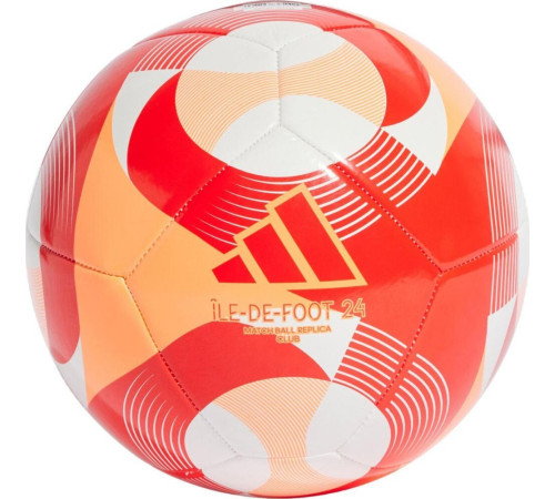 М'яч футбольний Adidas Olympic 24 Club IW6329 розмір 5, біло-червоний М'яч футбольний Adidas Olympic 24 Club IW6329 розмір 5, біло-червоний