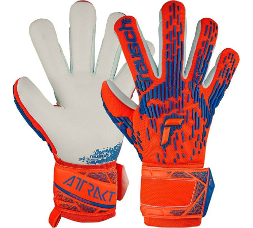Рукавички воротарські Reusch Attrakt Freegel Silver Junior 5472235 2210 р.7,5, помаранчеві Рукавички воротарські Reusch Attrakt Freegel Silver Junior 5472235 2210 р.7,5, помаранчеві
