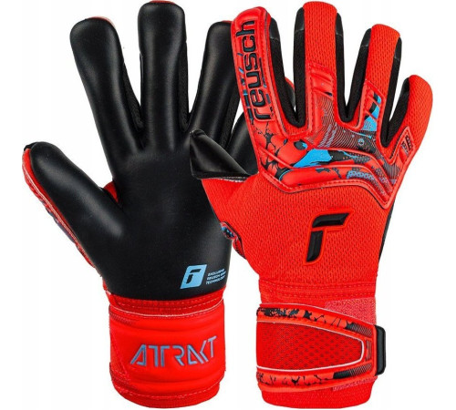 Рукавички воротарські Reusch Attrakt Duo 5370025 3333 р.10, червоно-чорні Рукавички воротарські Reusch Attrakt Duo 5370025 3333 р.10, червоно-чорні