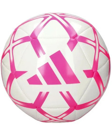Футбольний м'яч Adidas Starlancer Club розмір 5, біло-рожевий