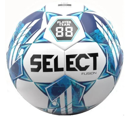 М'яч футбольний Select Fusion v23 розмір 5, біло-синій
