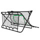 Сітка футбольна тренувальна VIRTUFIT REBOUNDER COMBI KICKBACK 113 х 106 х 61 см, чорно-зелена