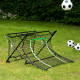 Сітка футбольна тренувальна VIRTUFIT REBOUNDER COMBI KICKBACK 113 х 106 х 61 см, чорно-зелена
