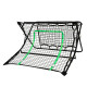 Сітка футбольна тренувальна VIRTUFIT REBOUNDER COMBI KICKBACK 113 х 106 х 61 см, чорно-зелена