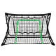 Сітка футбольна тренувальна VIRTUFIT REBOUNDER COMBI KICKBACK 113 х 106 х 61 см, чорно-зелена