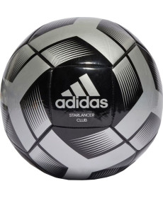 М'яч футбольний Adidas Starlancer Club IA0976 розмір 4, чорно-сірий