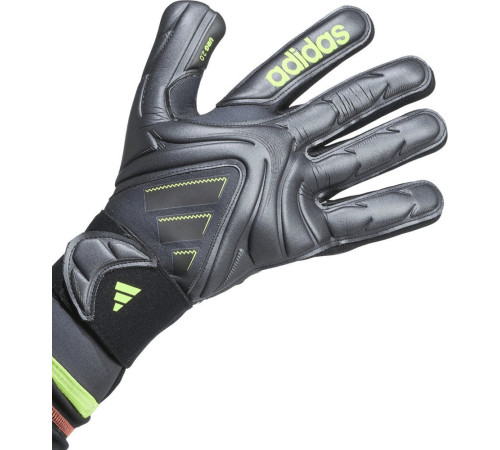Рукавички воротарські Adidas Copa Pro czarne JN5335 р. 9,5, чорно-зелені Рукавички воротарські Adidas Copa Pro czarne JN5335 р. 9,5, чорно-зелені