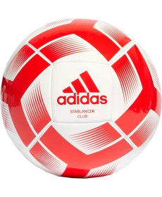 Футбольний м'яч Adidas Starlancer Club розмір 5, біло-червоний