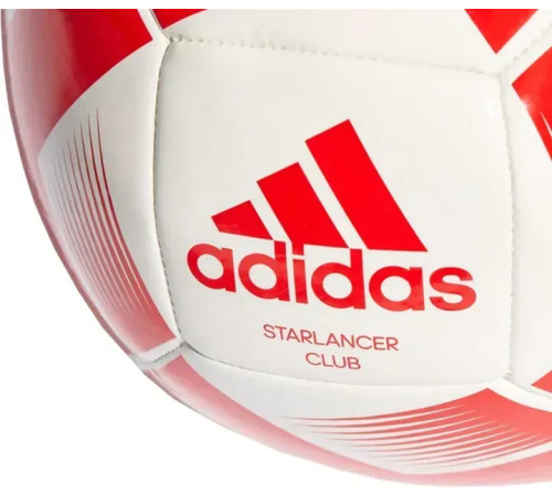 Футбольний м'яч Adidas Starlancer Club розмір 5, біло-червоний