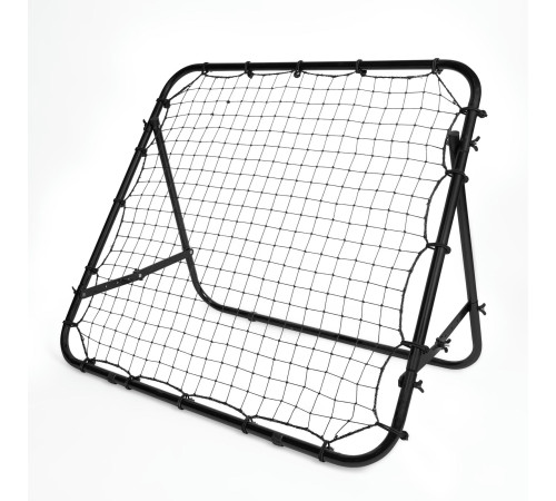 Сітка тренувальна для футболу VIRTUFIT REBOUNDER KICKBACK 100 х 100 см, чорна