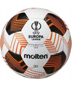М'яч футбольний Molten розмір 5, біло-оранжевий
