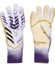 Рукавички воротарські Adidas Predator GL Pro JZ5787 р. 11, біло-фіолетові