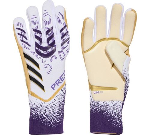 Рукавички воротарські Adidas Predator GL Pro JZ5787 р. 11, біло-фіолетові
