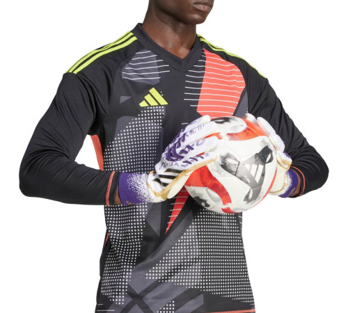 Рукавички воротарські Adidas Predator GL Pro JZ5787 р. 11, біло-фіолетові