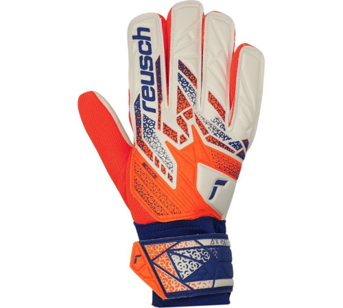 Рукавички воротарські Reusch Attrakt Starter Solid 5570513 2500 р.10, біло-помаранчеві Рукавички воротарські Reusch Attrakt Starter Solid 5570513 2500 р.10, біло-помаранчеві