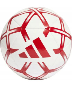 Футбольний м'яч Adidas Starlancer Club розмір 5, біло-червоний
