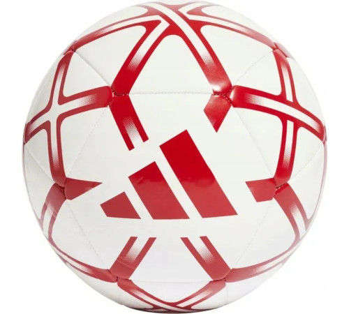 Футбольний м'яч Adidas Starlancer Club розмір 5, біло-червоний
