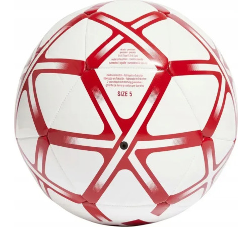 Футбольний м'яч Adidas Starlancer Club розмір 5, біло-червоний