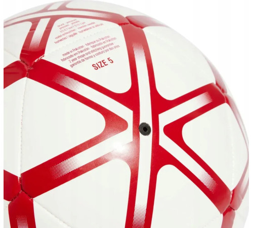 Футбольний м'яч Adidas Starlancer Club розмір 5, біло-червоний