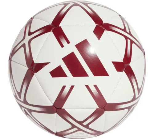 Футбольний м'яч Adidas Starlancer Club розмір 5, біло-червоний