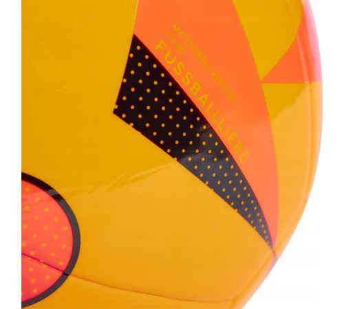 М'яч футбольний Adidas Euro24 Club Fussballliebe IP1615 розмір 3, помаранчевий М'яч футбольний Adidas Euro24 Club Fussballliebe IP1615 розмір 3, помаранчевий