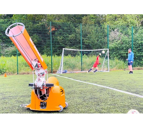 Тренажер для метання м'ячів LAUNCHER BALL TRAINER BOOSTER WITH FEEDER, помаранчевий Тренажер для метання м'ячів LAUNCHER BALL TRAINER BOOSTER WITH FEEDER, помаранчевий