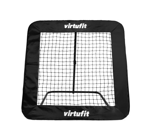 Сітка футбольна тренувальна VIRTUFIT REBOUNDER PRO KICKBACK 124 х 124 см, чорна