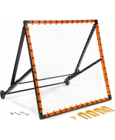 Сітка тренувальна для футболу Yakimasport Rebounder PRO 120 х 120 см, помаранчево-чорний