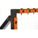 Сітка тренувальна для футболу Yakimasport Rebounder PRO 120 х 120 см, помаранчево-чорний