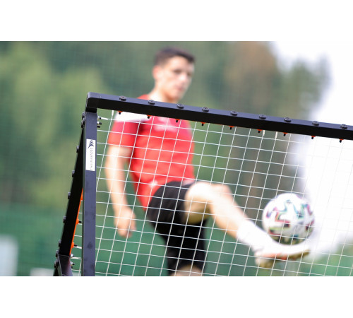 Сітка тренувальна для футболу Yakimasport Rebounder PRO 120 х 120 см, помаранчево-чорний Сітка тренувальна для футболу Yakimasport Rebounder PRO 120 х 120 см, помаранчево-чорний