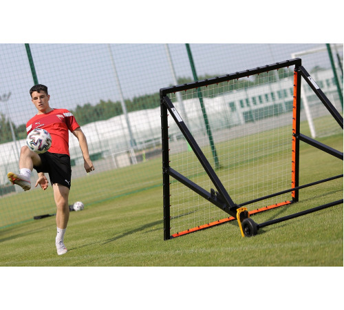 Сітка тренувальна для футболу Yakimasport Rebounder PRO 120 х 120 см, помаранчево-чорний Сітка тренувальна для футболу Yakimasport Rebounder PRO 120 х 120 см, помаранчево-чорний