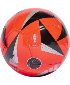 М'яч футбольний Adidas Euro24 Club Fussballliebe IN9375 розмір 3, червоно-чорний