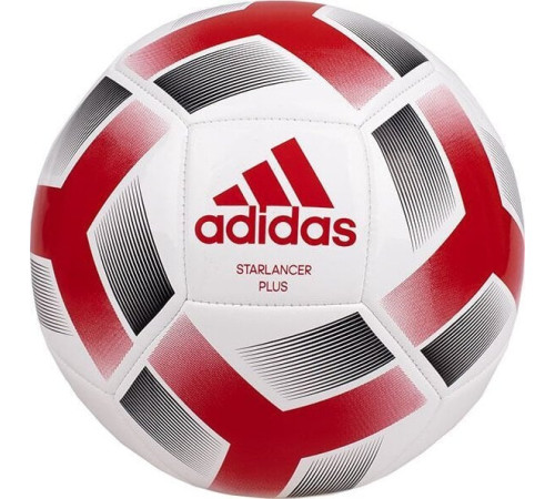 М'яч для футболу Adidas Starlancer Plus біло-червоний IA0969 5 М'яч для футболу Adidas Starlancer Plus біло-червоний IA0969 5
